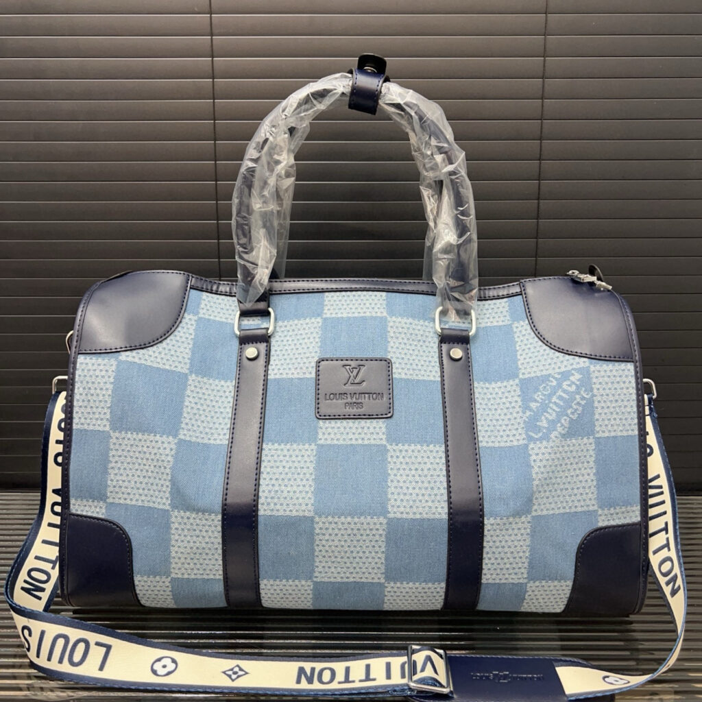Louis Vuitton Denim Tannin Travel Bag *(45×26cm | Rare Selvedge Fabric | Airport-Approved)*