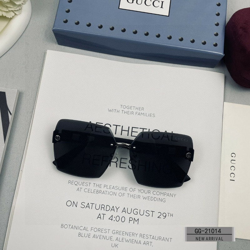 GUCCI 2025 Spring Retro Round Polarized Sunglasses | TR90 Ultra-Light Frame | Model G9749 - Image 5