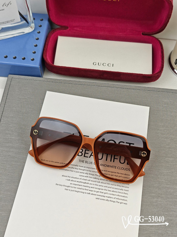 GUCCI 2025 Spring Retro Round Polarized Sunglasses | TR90 Ultra-Light Frame | Model G9751 - Image 6