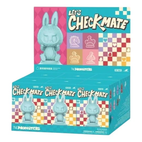 Pop Mart The Monsters Labubu Let's Checkmate Scented Candle Sealed Case (6 Blind Boxes)