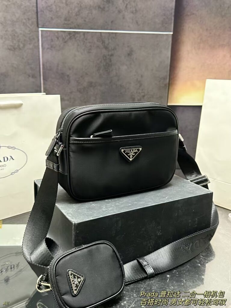 Prada 2-in-1 Camera Bag (23×17cm) with Box - Detachable Strap