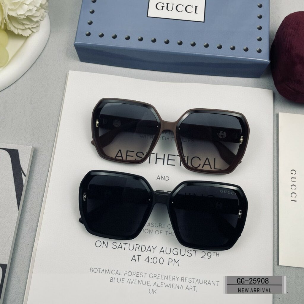 GUCCI 2025 Spring Retro Round Polarized Sunglasses | TR90 Ultra-Light Frame | Model G9748