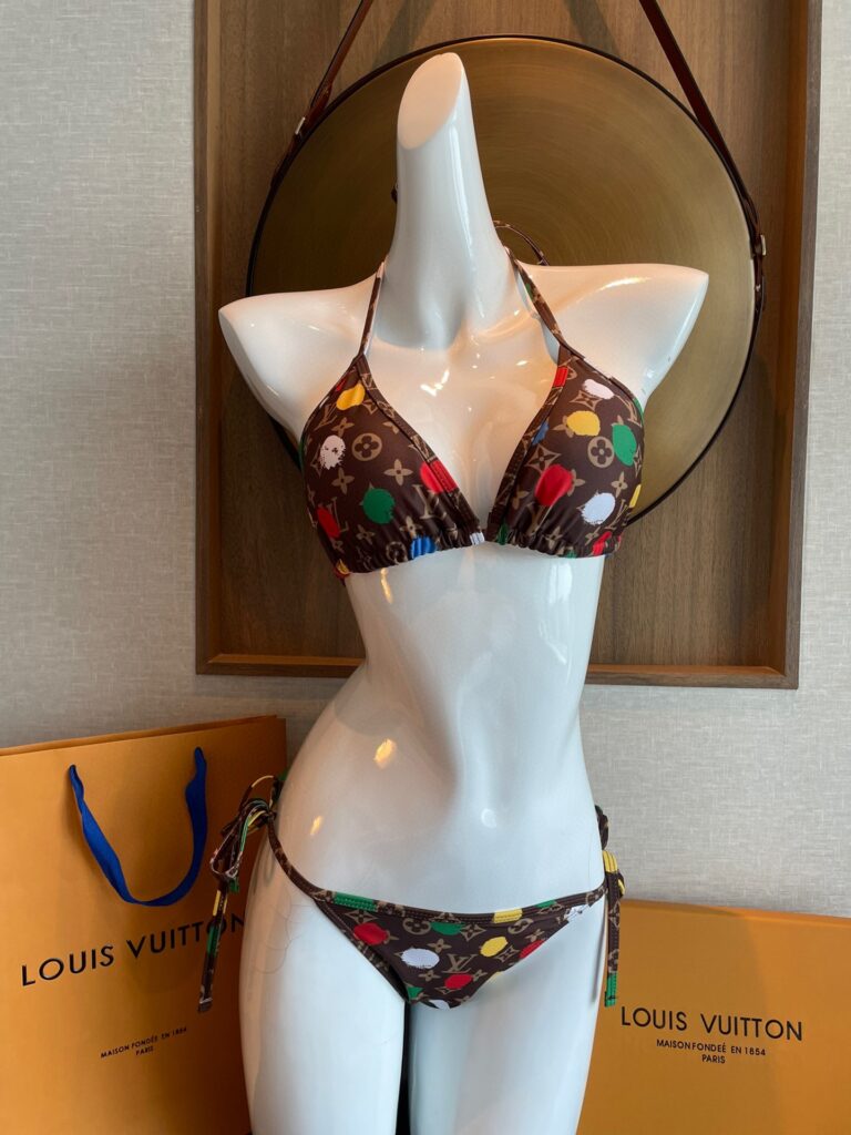 LV-Inspired Bikini Set - High Fashion Swimwear for Beach, Pool & Resort Wear (S/M/L/XL)
