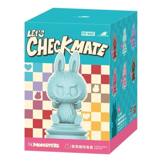 Pop Mart The Monsters Labubu Let's Checkmate Scented Candle Sealed Case (1 Blind Box)
