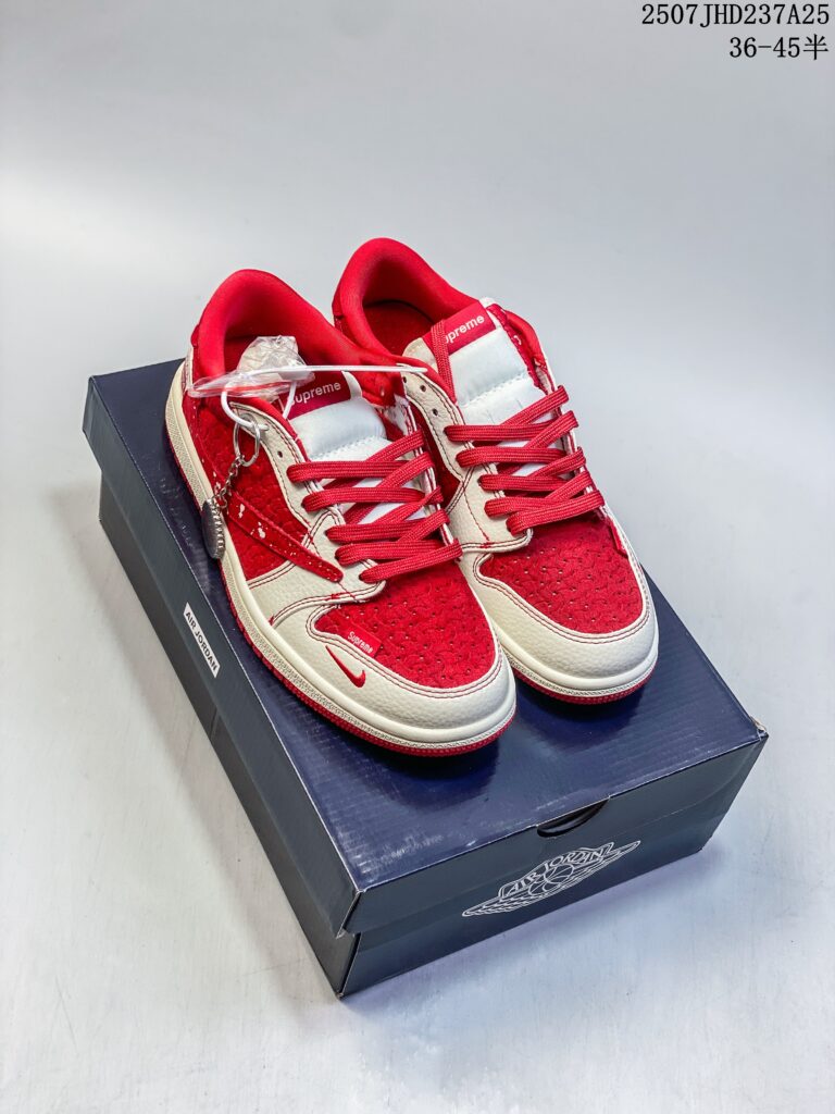 Travis Scott x Air Jordan 1 Low "DIY Reverse Swoosh" Limited Edition - Top-Tier 1:1 Replica | US 4.5-11