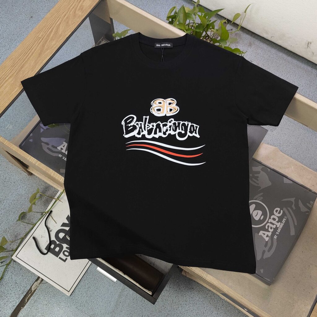 BALENCIAGA x Coca-Cola 2025 Hollow-Out Logo T-Shirt | 250GSM Heavy Cotton | Original Screen Print | Unisex Streetwear