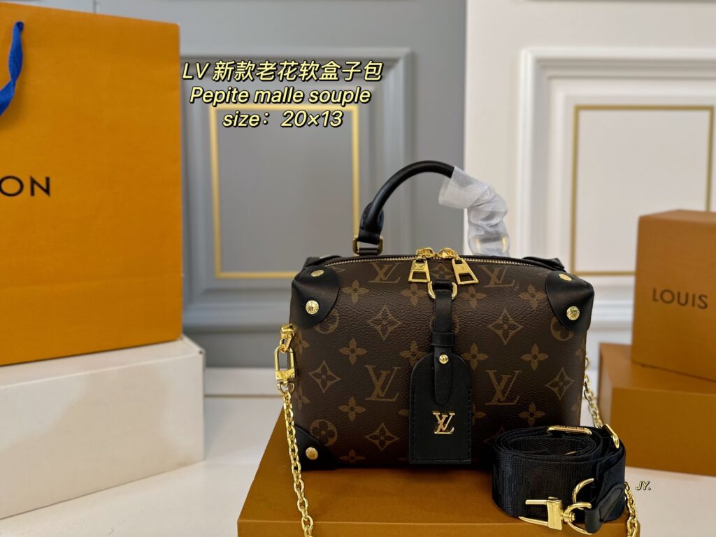LV New Pepite Malle Souple Soft Box Bag｜Folding Gift Box｜20×13cm Mini Bag