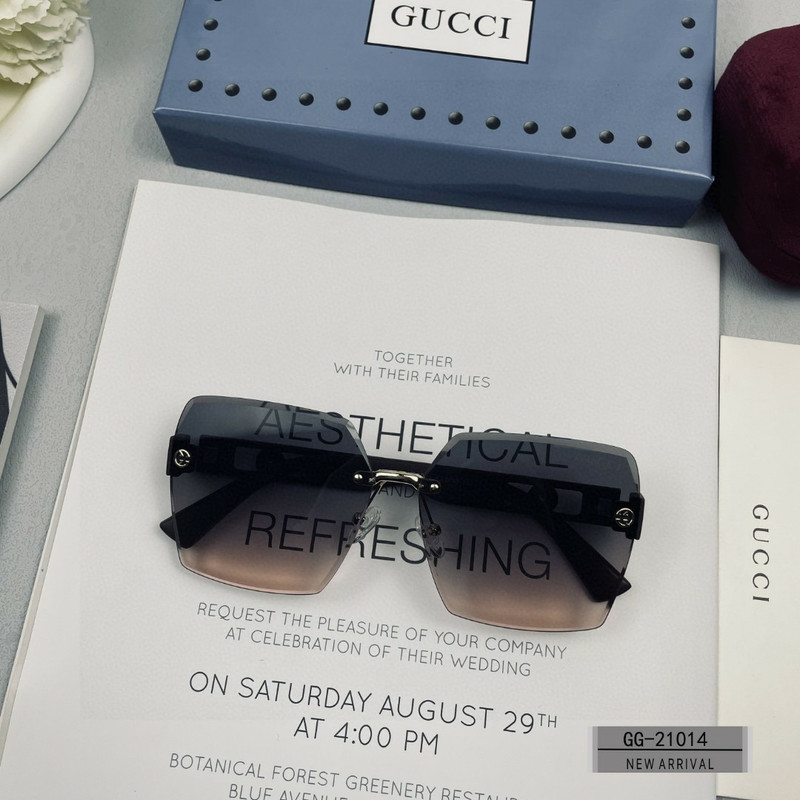 GUCCI 2025 Spring Retro Round Polarized Sunglasses | TR90 Ultra-Light Frame | Model G9749 - Image 6
