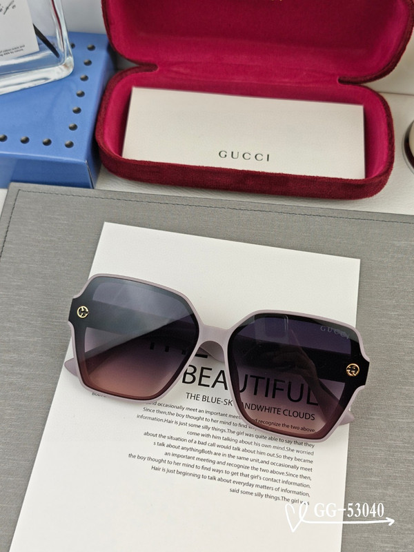 GUCCI 2025 Spring Retro Round Polarized Sunglasses | TR90 Ultra-Light Frame | Model G9751 - Image 7