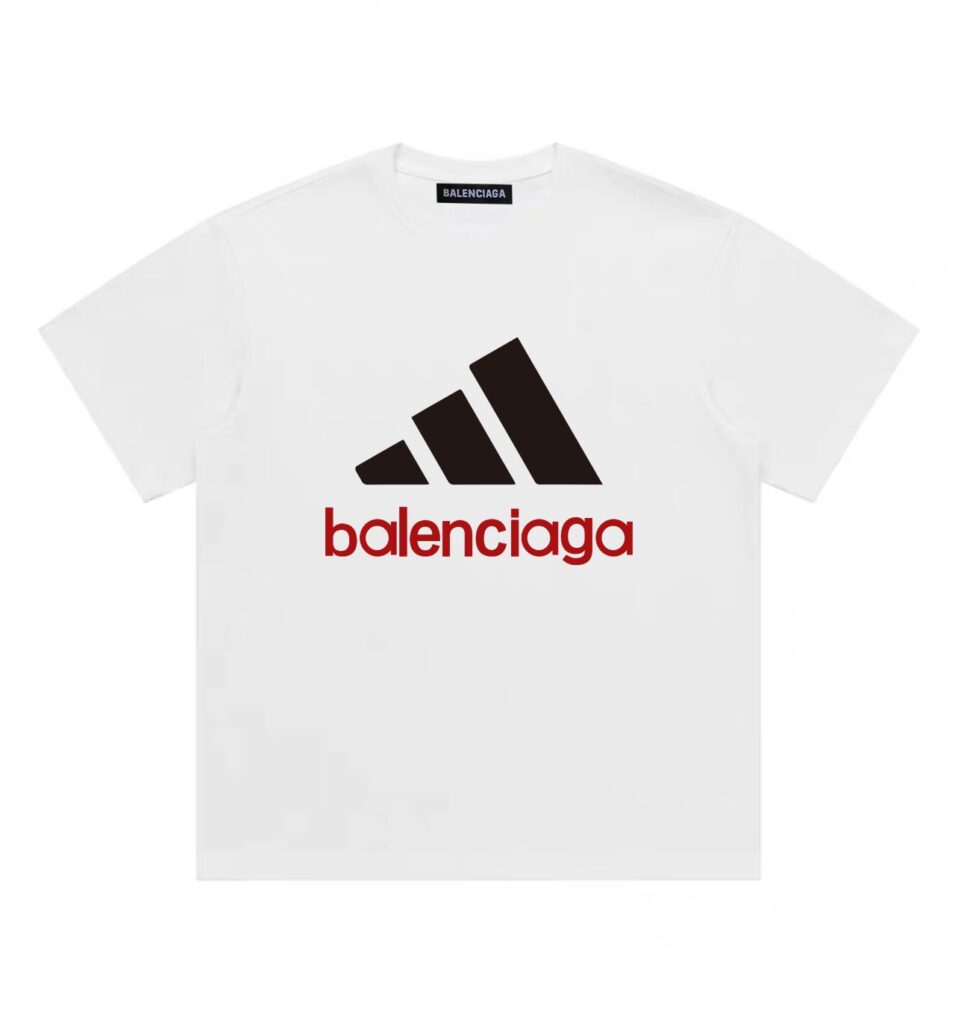 Balenciaga x Adidas Collaboration Cotton T-Shirt | Premium Print | Unisex | Multiple Colors