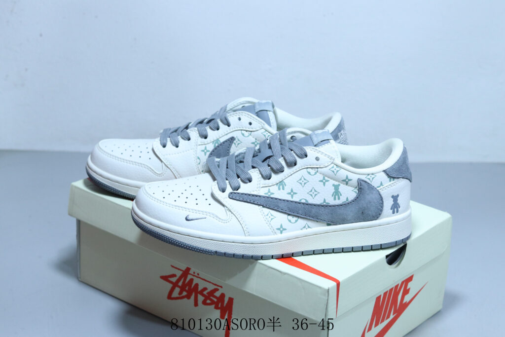 Louis Vuitton x Air Jordan 1 Low "Reverse Swoosh" - 1:1 Premium Replica | US 4.5-11