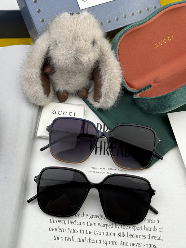 GUCCI 2025 Spring Retro Round Polarized Sunglasses | TR90 Ultra-Light Frame | Model G9747
