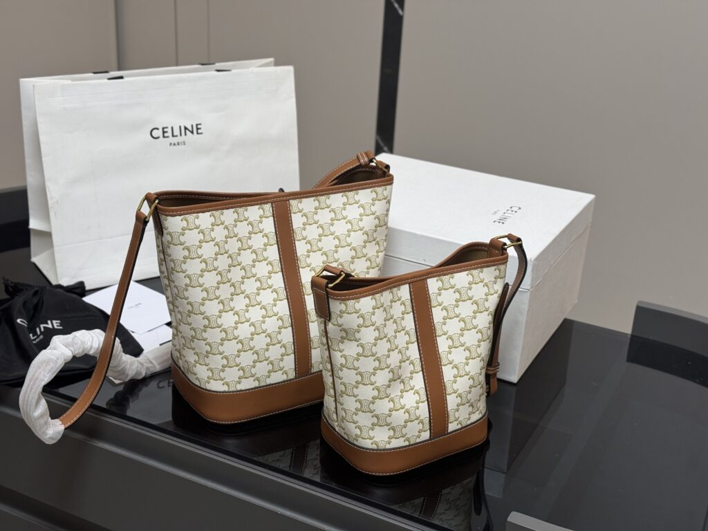 Celine Monogram Bucket Bag - Drawstring Shoulder Bag (Large 25*27cm｜Small 18*22cm)