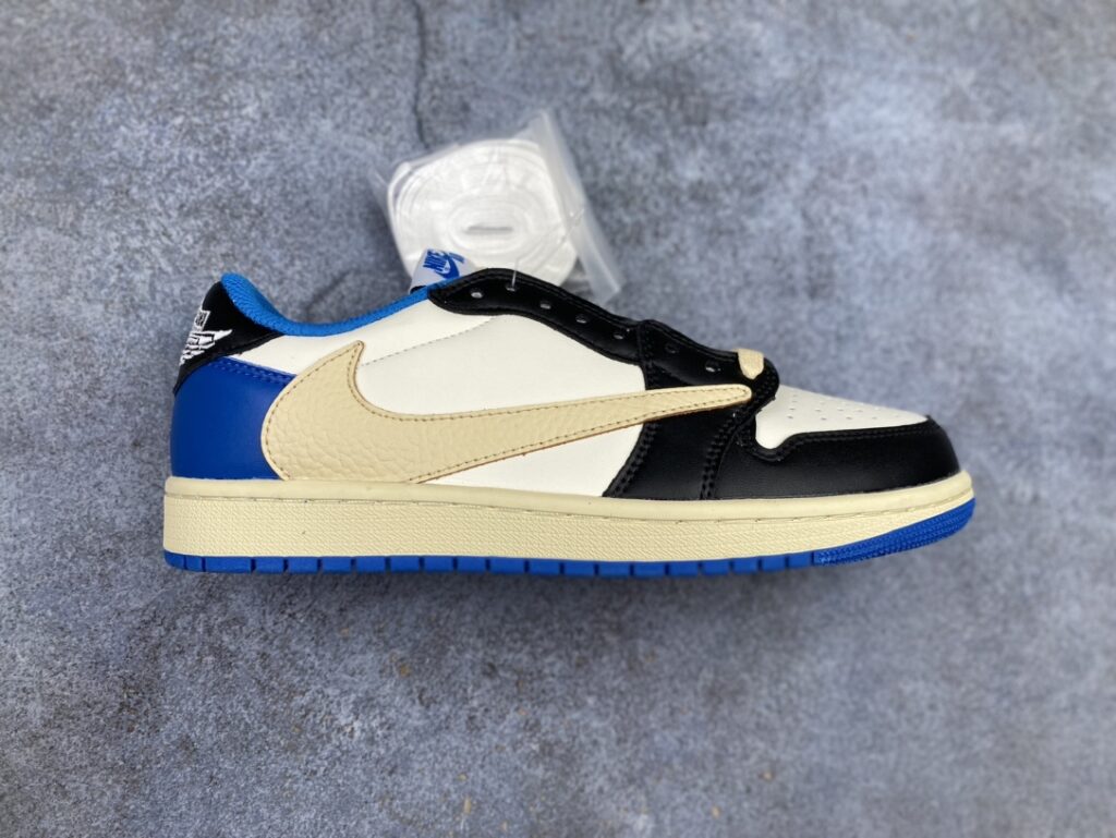 Travis Scott x Air Jordan 1 Low x The North Face | Genuine Leather | 3D Wings | Style DM7866-102 | Sizes 36-45