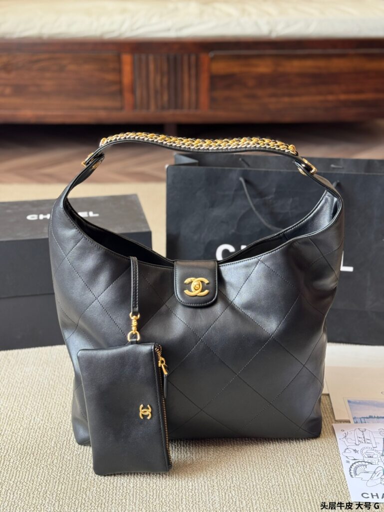 Chanel 25P Hippie Tote Bag - Large 35×30cm (First-Layer Cowhide, Gift Box Included)