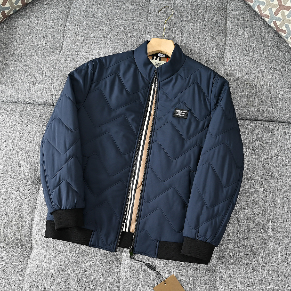 Burberry 25SS Men's Quilted Jacket - Classic Check Lining Luxury Coat - Image 6