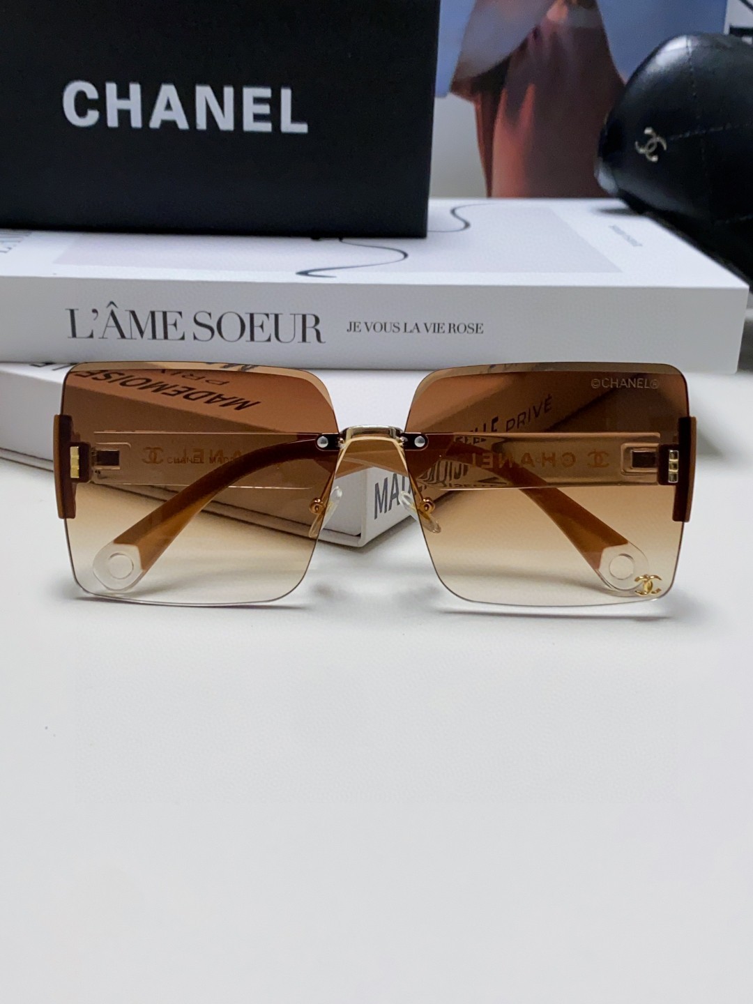 【Chanel】2025 Oversized CC Sunglasses丨Women's Fashion丨Celebrity Style - Image 5