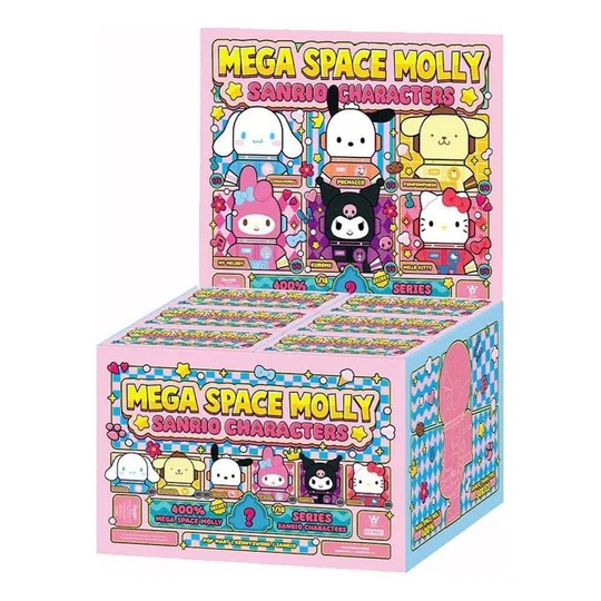 Pop Mart Mega Space Molly Sanrio Characters 400% Sealed Case (6 Blind Boxes)