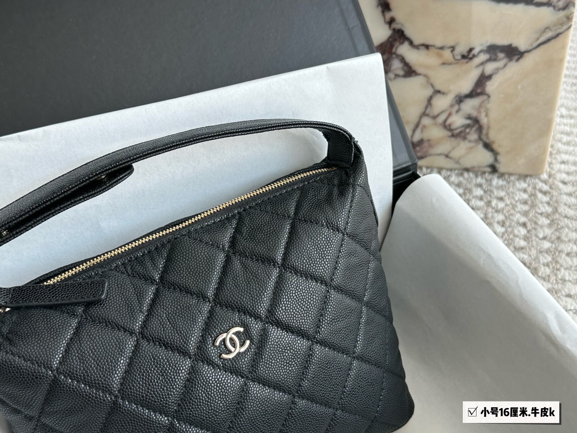 Chanel 25C Hobo Classic Chain Evening Bag – Mini Lunch Box Bag (16cm) - Image 4