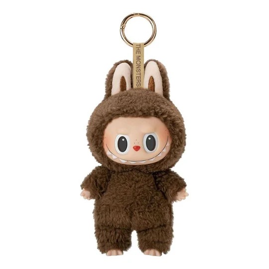 Pop Mart The Monsters Labubu Tasty Macarons Pendant 'Chestnut Cocoa'