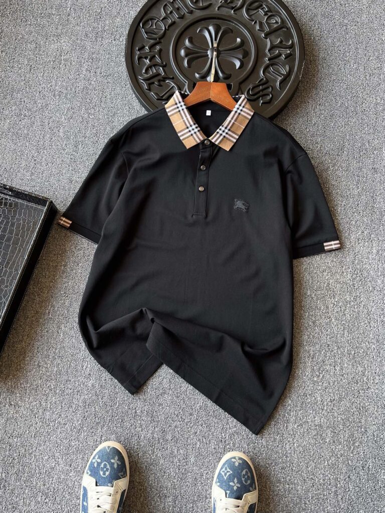 Burberry Equestrian Emblem Polo Shirt | 2024 Luxury Tencel Pique Collection