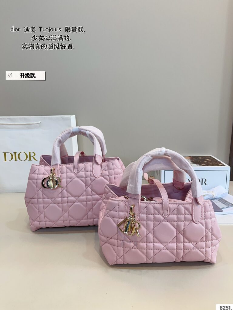 New Dior Toujours Tote Bag (Large 29cm/Small 22cm) with Elegant Gift Box