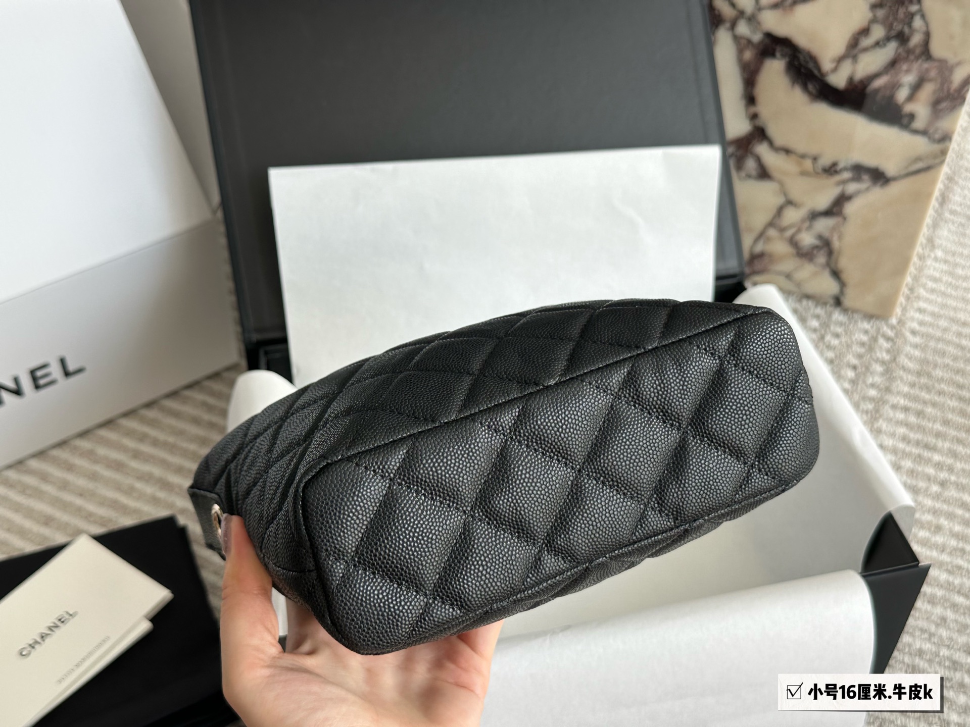 Chanel 25C Hobo Classic Chain Evening Bag – Mini Lunch Box Bag (16cm) - Image 6