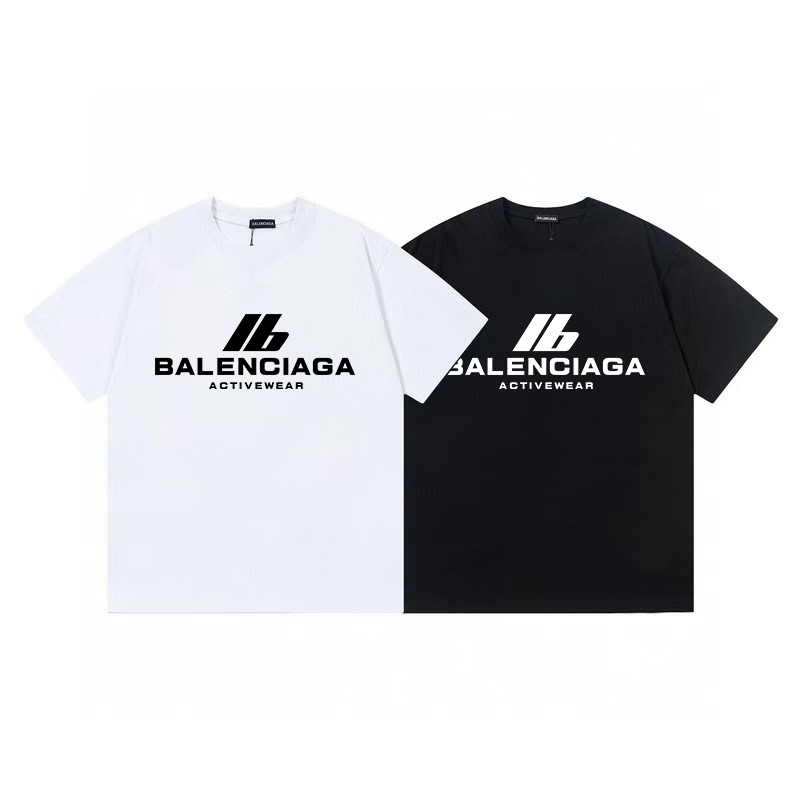 Balenciaga Classic Logo T-Shirt 2025 | 280GSM Premium Combed Cotton | Full Packaging Tags | Unisex | Black/White
