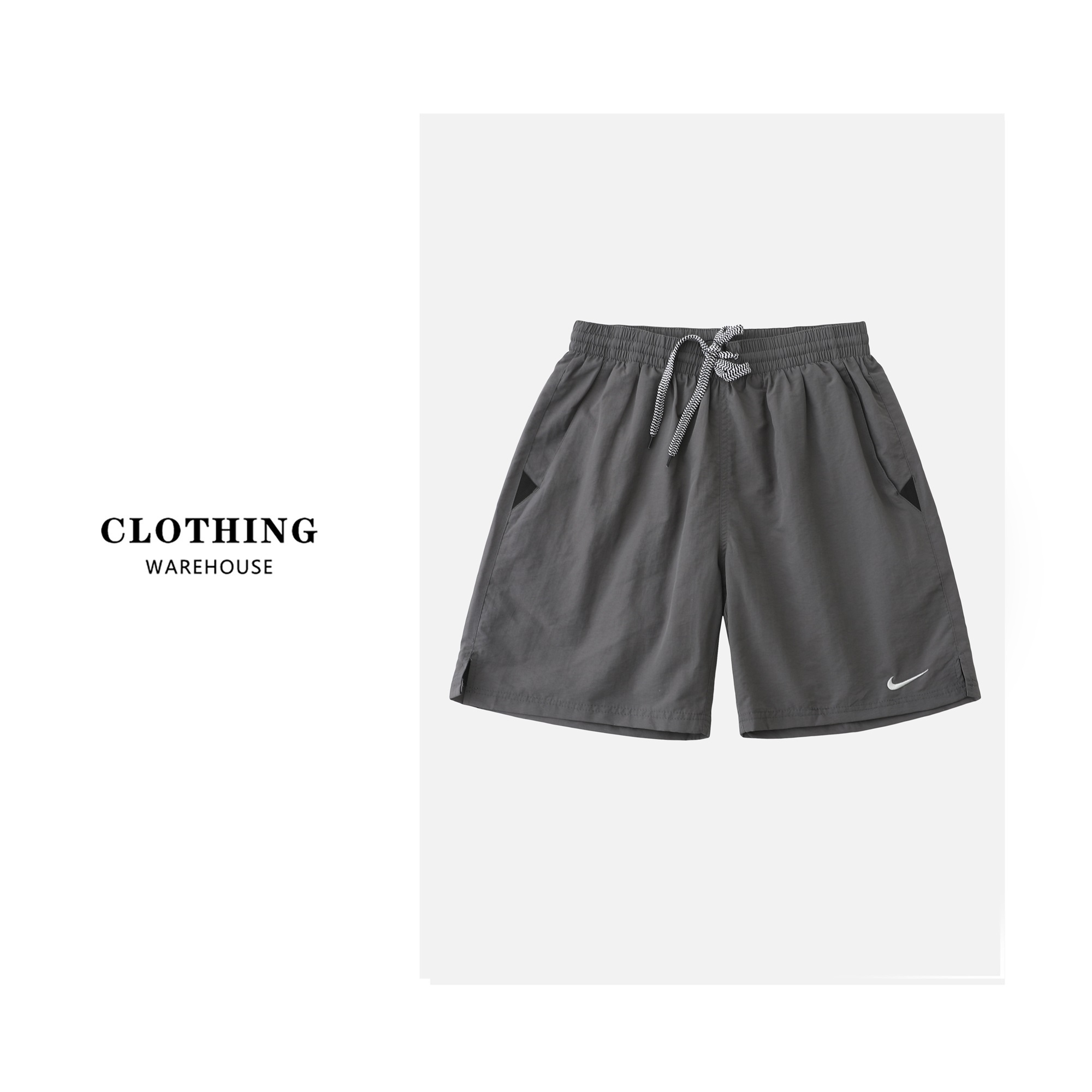Nike-Inspired Quick-Dry Beach Shorts - 7 Vibrant Colors (M-XXL) - Image 3