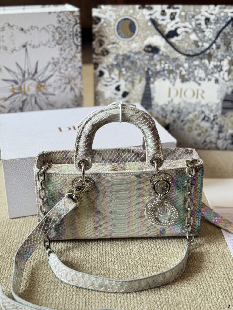 Dior Lady D-Joy Horizontal Bag (26×14cm) - Adjustable Chain Strap
