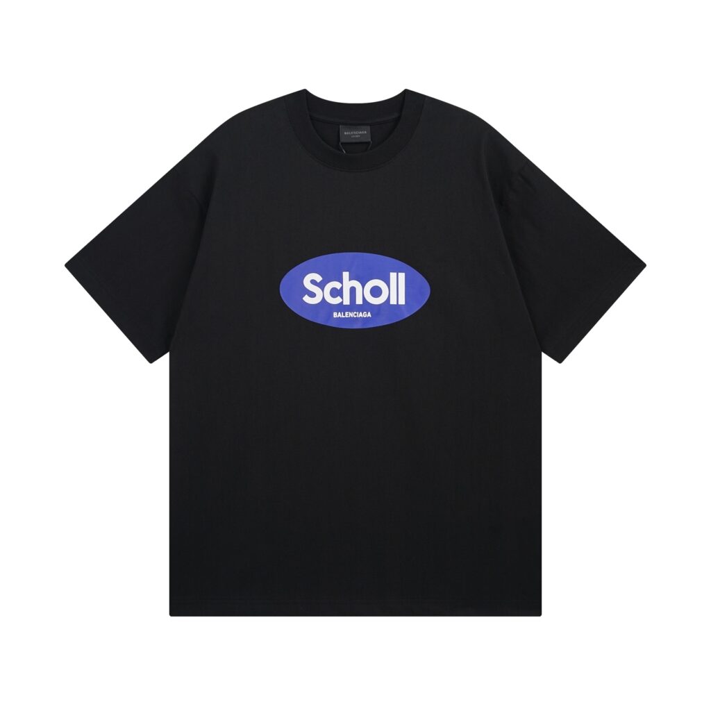 BALENCIAGA x Scholl 2025 SS Printed T-Shirt | 260g Heavyweight Cotton | Kornit Digital Print | 1:1 Replica