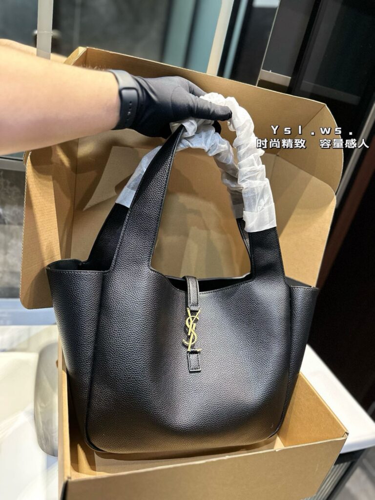 YSL Tote Bag - Spacious Sheepskin Leather Work Bag (50*28*18cm) with Brand Packaging