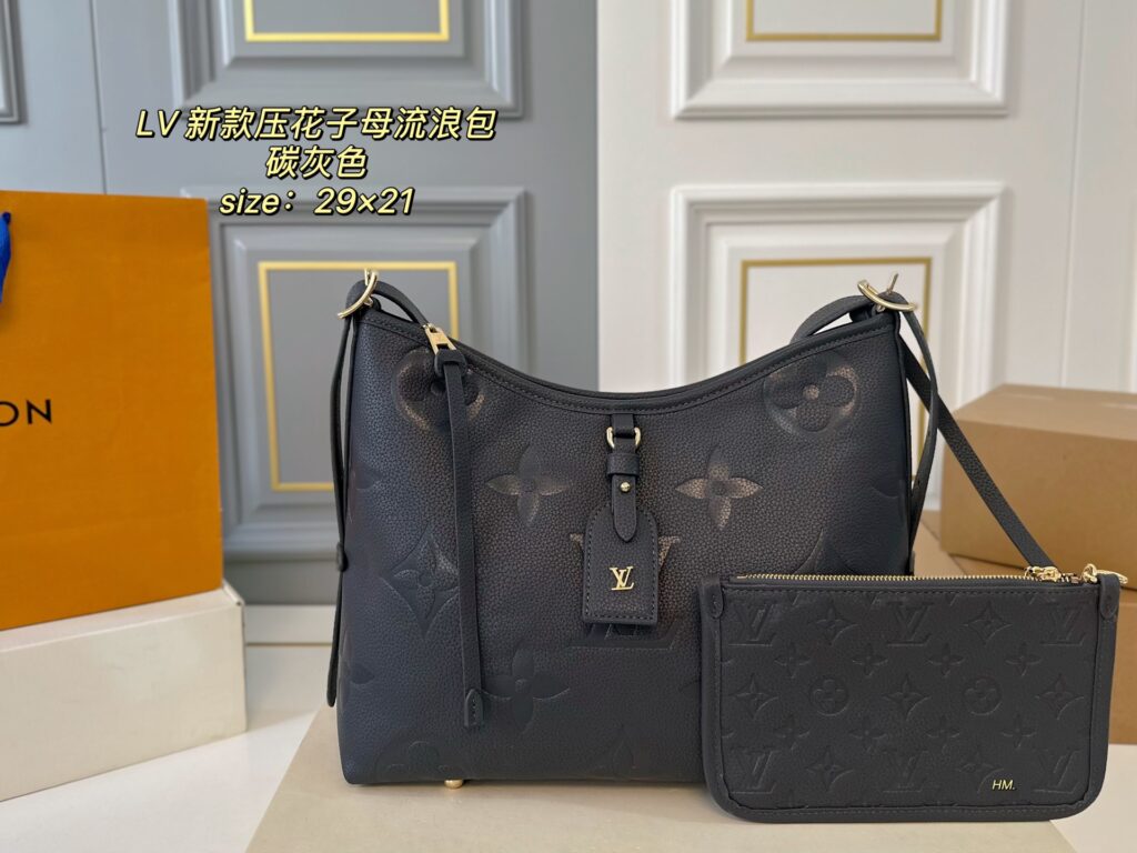 LV new embossed mother and child tote bag | 29×21cm multifunctional handbag | detachable child bag design