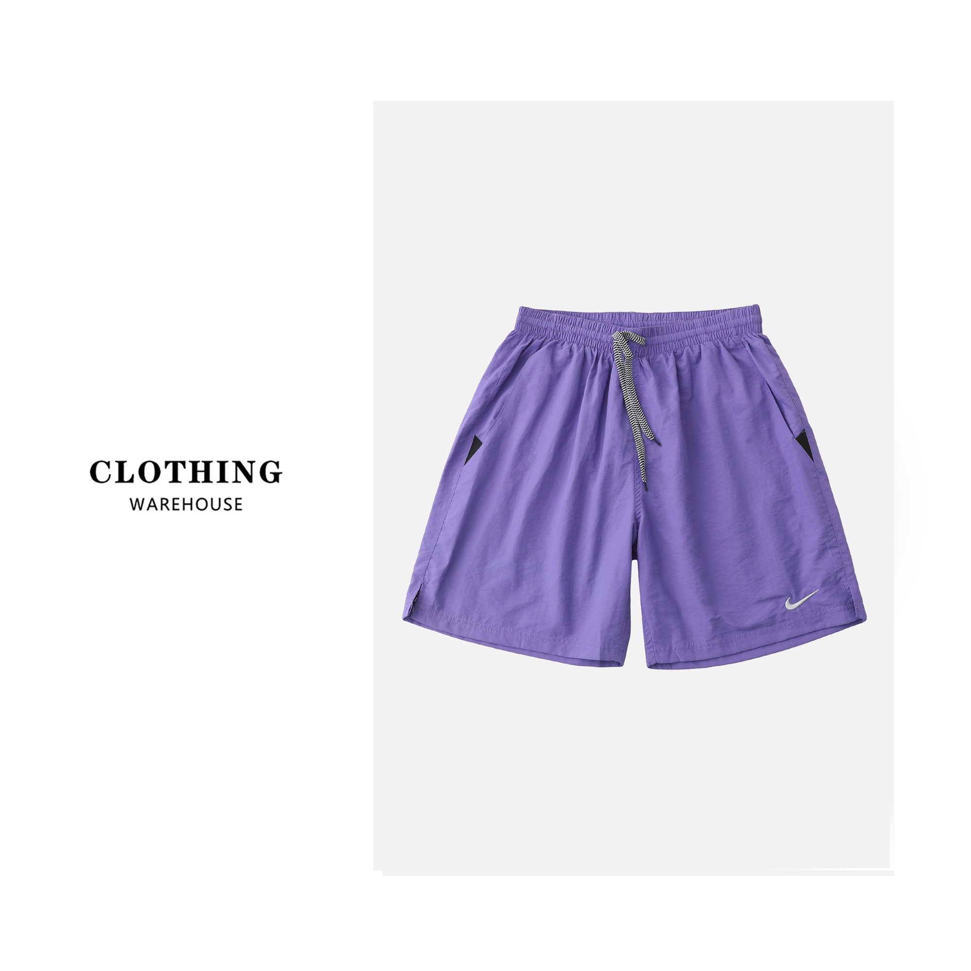 Nike-Inspired Quick-Dry Beach Shorts - 7 Vibrant Colors (M-XXL) - Image 4