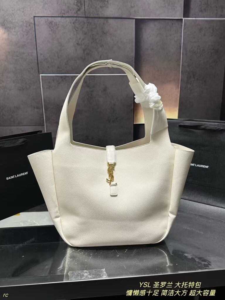 YSL Saint Laurent Large Tote Bag - 32*29cm Spacious Work & Travel Bag with Original Box