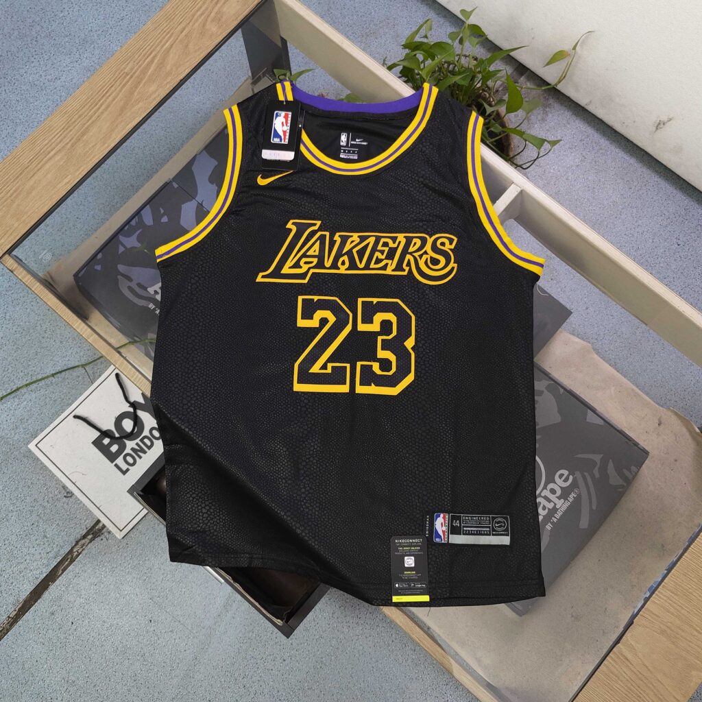 2025 Nike NBA LeBron James #23 Black Mamba Lakers Jersey - Limited Edition Stitched Swingman Jersey (S-XXL) | Kobe Tribute Collection