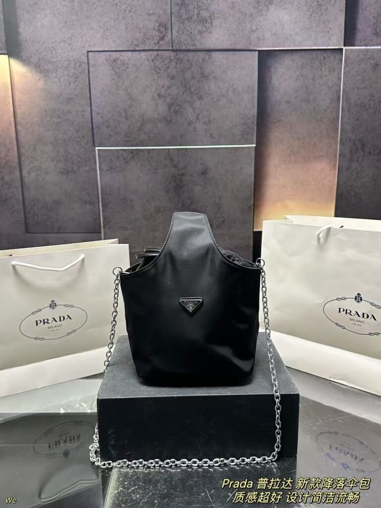 Prada New Parachute Bag (18×22cm) with Box - Ultra-Lightweight Nylon