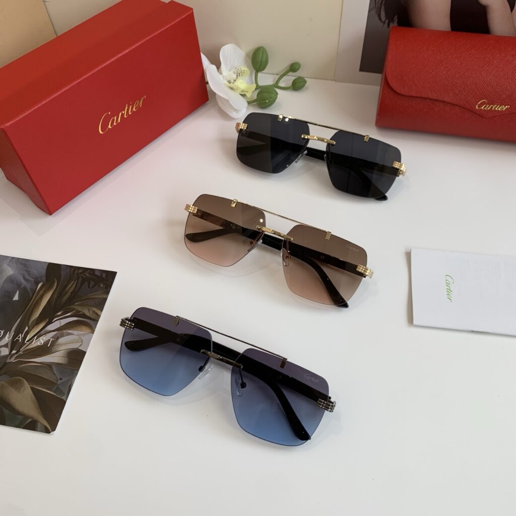 【Cartier】2025 Luxury Metal Sunglasses丨Trendy Style丨Outdoor & Driving
