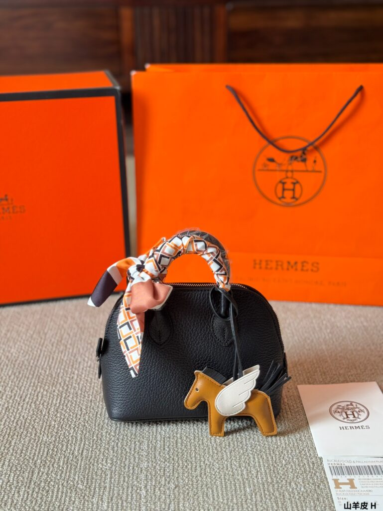 Hermès Mini Bolide Shell Bag - 18×14cm Goatskin (Gift Box Included)
