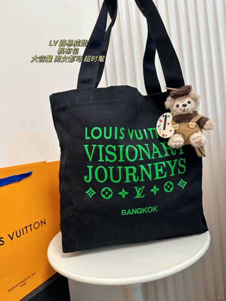 Louis Vuitton Monogram Canvas Tote Bag with Pendant Charm - Large 38x35cm (Limited Edition)