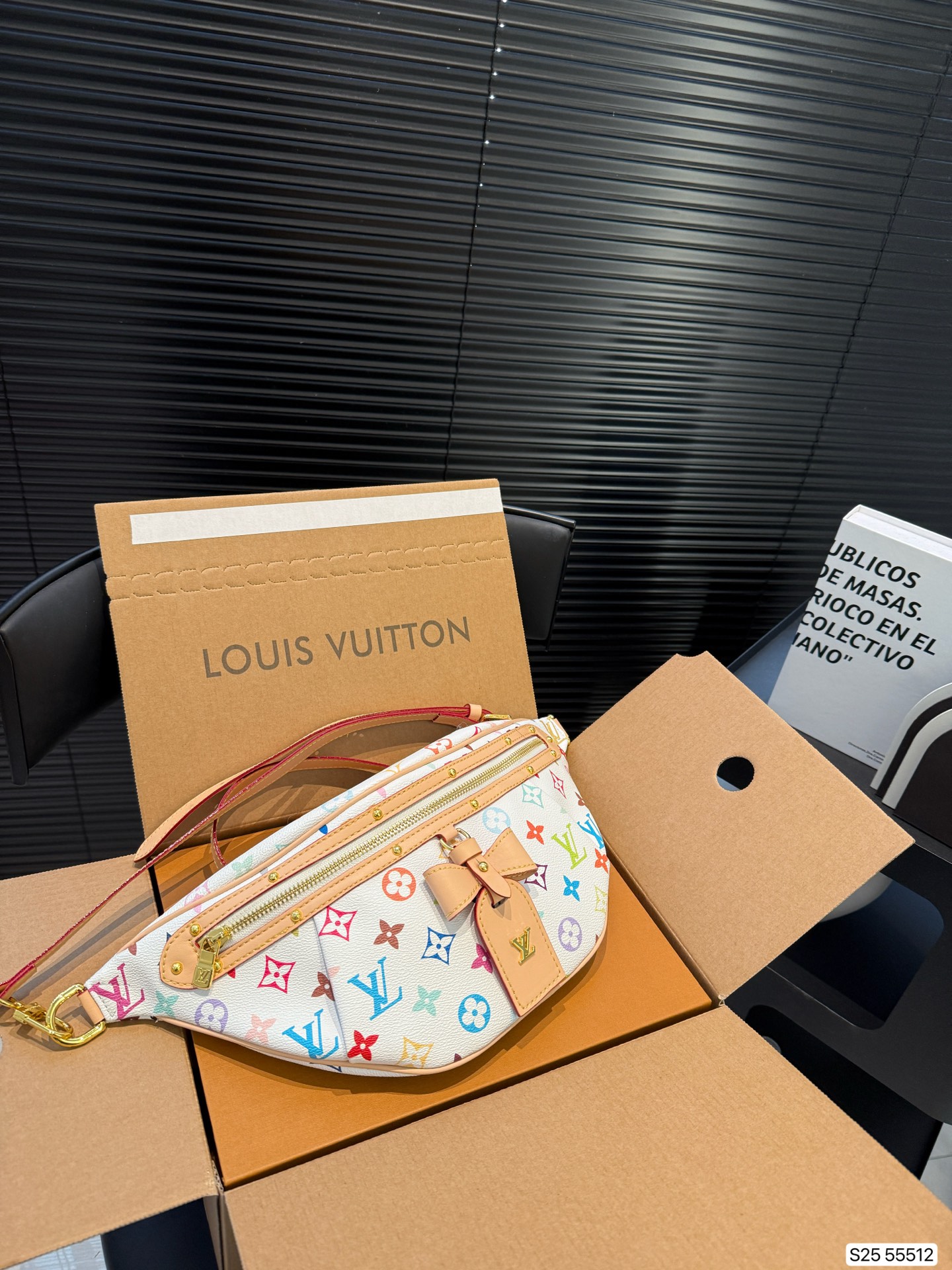 Louis Vuitton LV Monogram Chest Bag 38x18cm with Airplane Folding Box