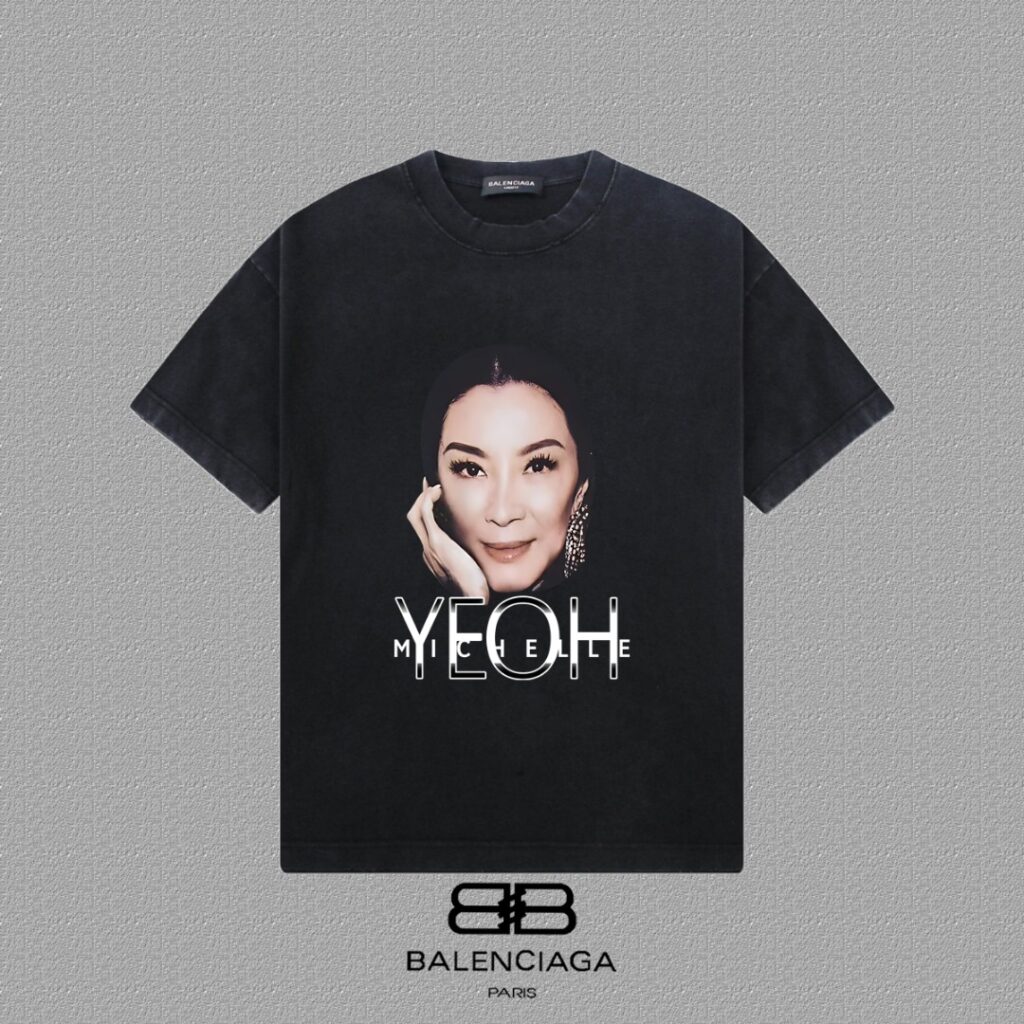 Balenciaga 2025FW Distressed T-Shirt | 300GSM Heavy Cotton | Enzyme Wash | Multi-Color