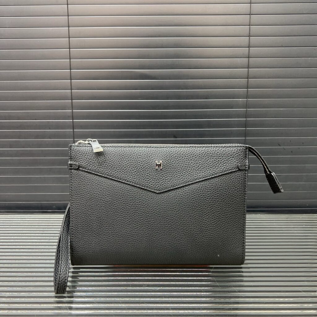 Hermès Leather Clutch - 17×27cm Original Fabrics (Gift Box Included)