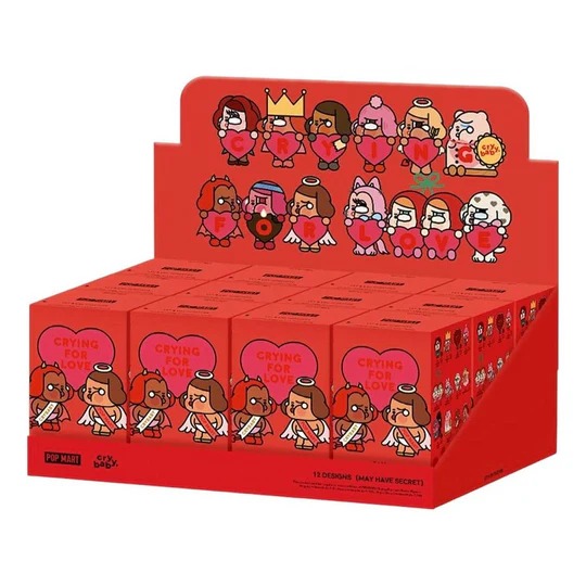 Pop Mart CryBaby Crying For Love Figures Sealed Case (12 Blind Boxes)