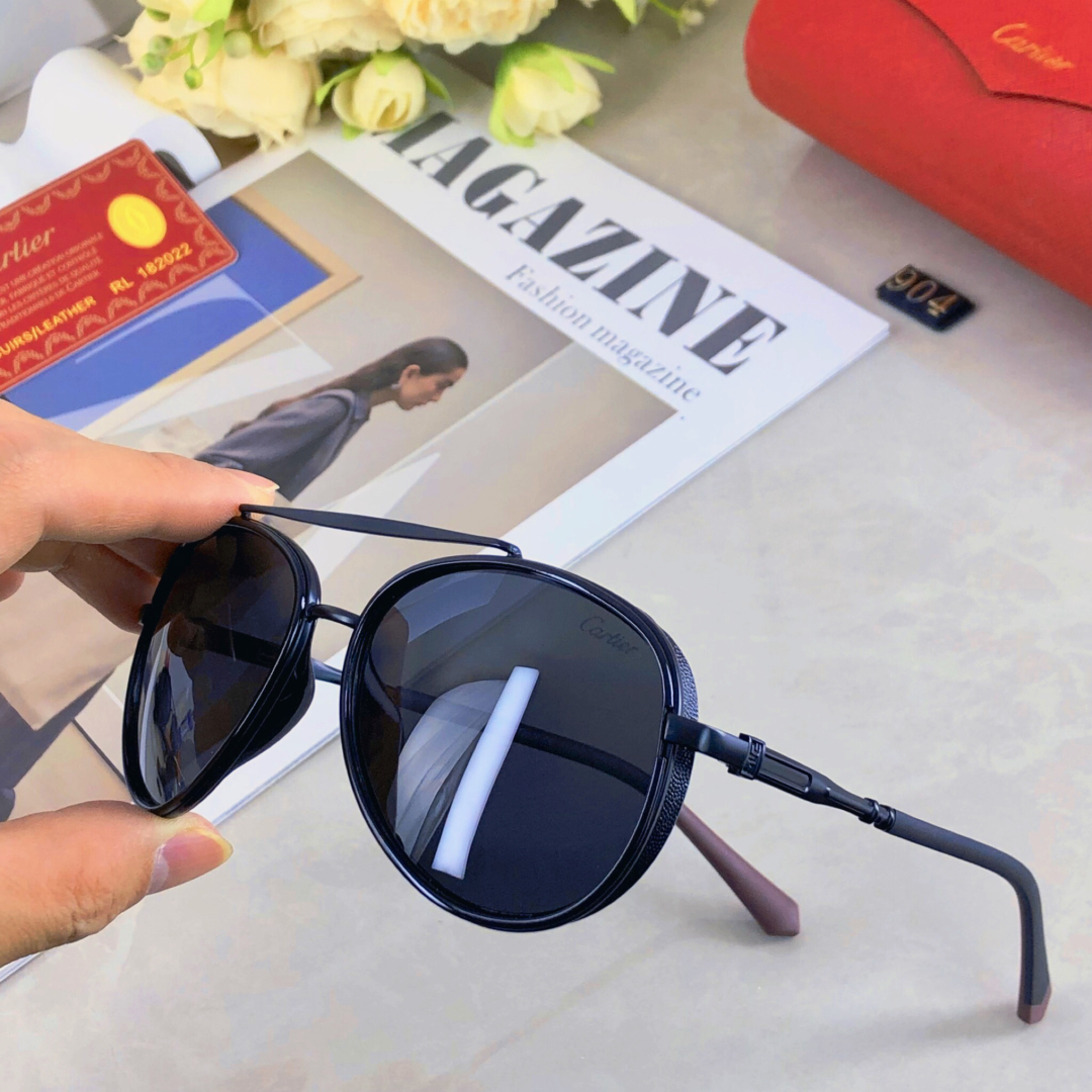 【Cartier】Men's Sunglasses丨Polarized Lenses丨Metal Frame丨High-End Replica - Image 2