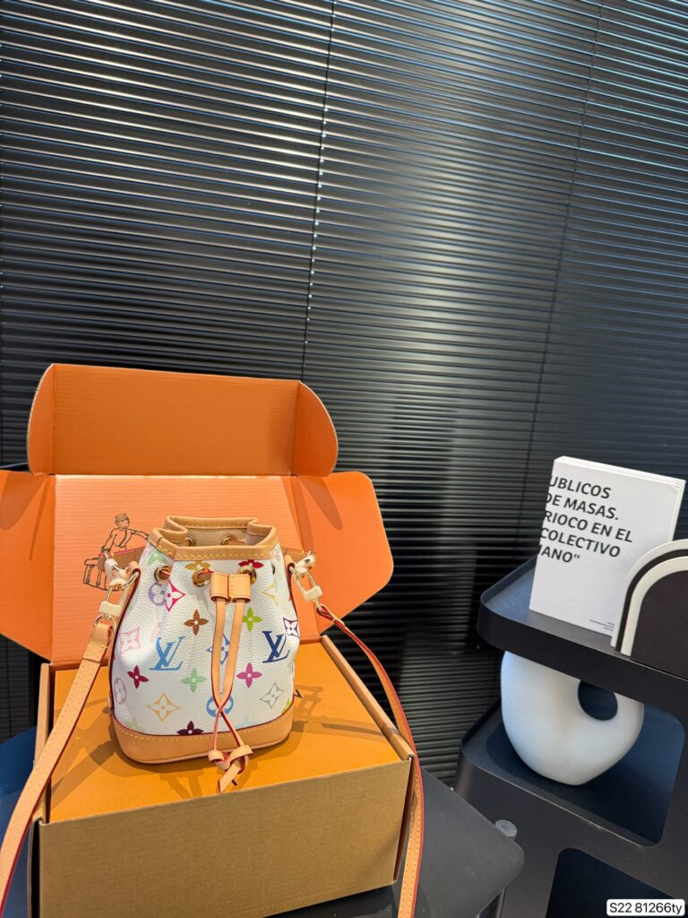 Louis Vuitton LV Mini Bucket Bag Monogram 13x16cm with Airplane Folding Box