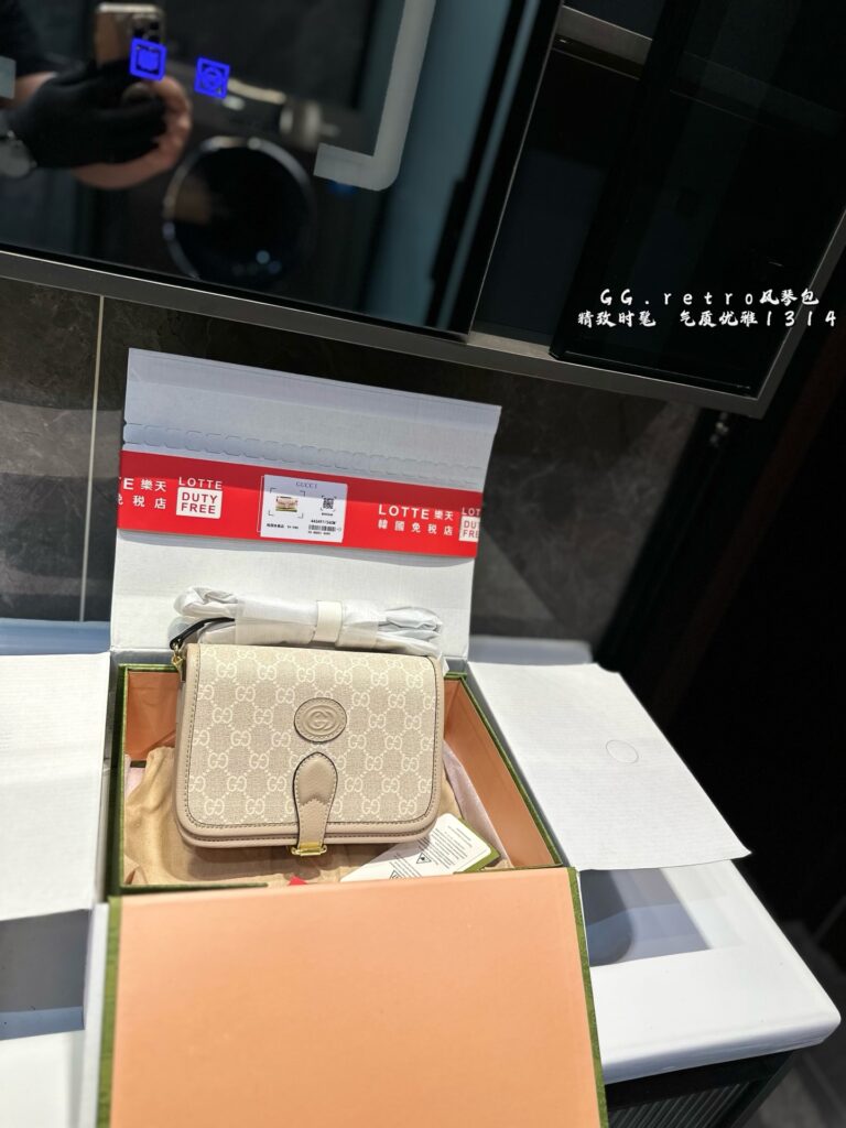 GUCCI Ophidia Accordion Chain Bag with Gift Box (20*16cm)