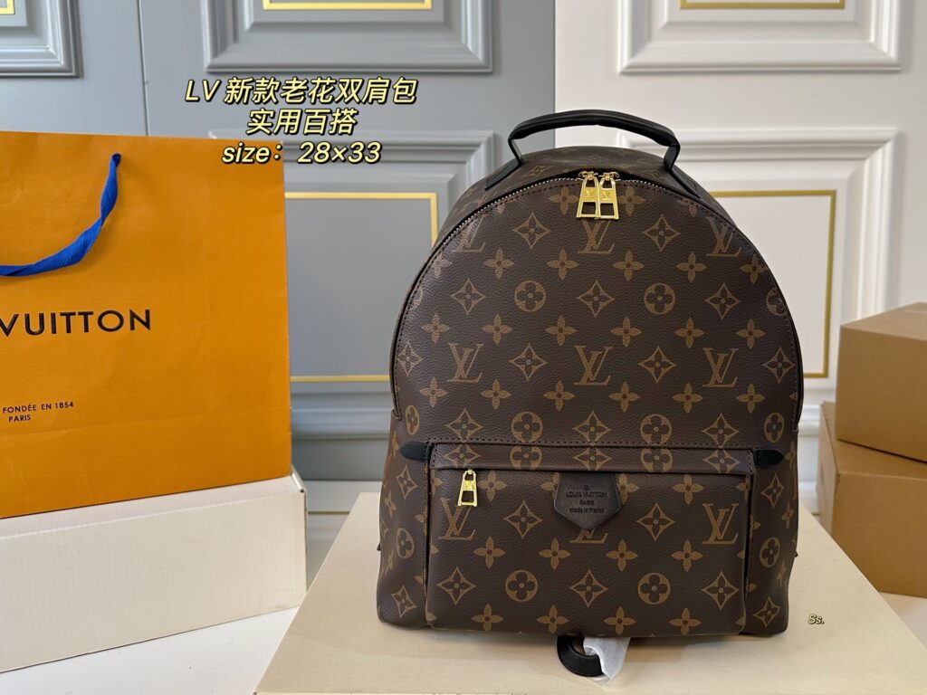 Louis Vuitton Monogram Backpack - Classic Canvas Rucksack (28×33cm) | Travel & Everyday Essential