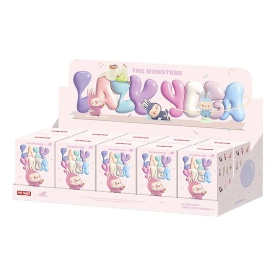 Pop Mart The Monsters Labubu Lazy Yoga Sealed Case (10 Blind Boxes)