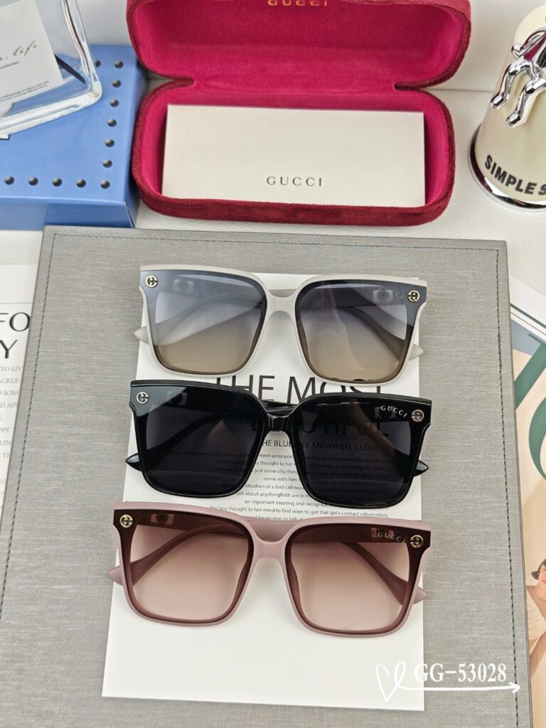 GUCCI 2025 Spring Retro Round Polarized Sunglasses | TR90 Ultra-Light Frame | Model G9753